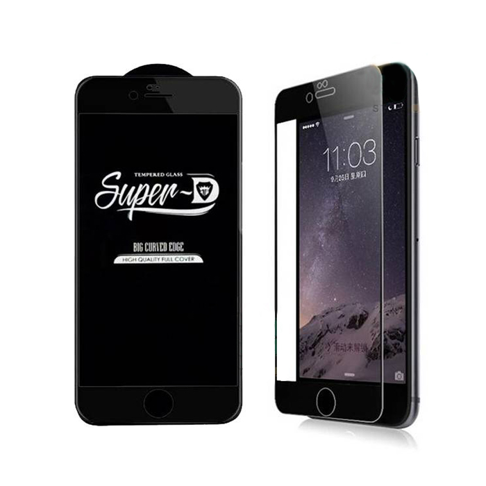 محافظ صفحه نمایش(گلس)Super D مشکی گوشی موبایل Apple iphone 6 Plus/6S Plus