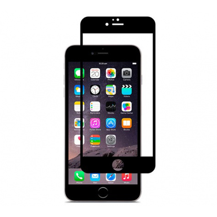 محافظ صفحه نمایش(گلس)سرامیکیMietublشفاف سفید و مشکی گوشی موبایل Apple iphone 6/6S