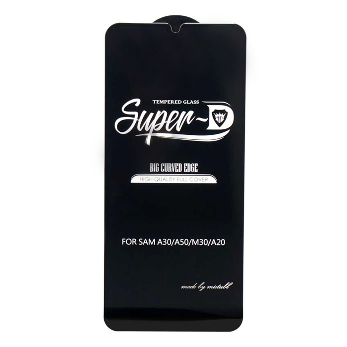 محافظ صفحه نمایش(گلس)Super D گوشی موبایل سامسونگ A20/A30/A50